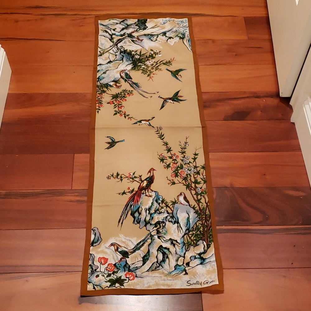Vintage scarf by Sally gee